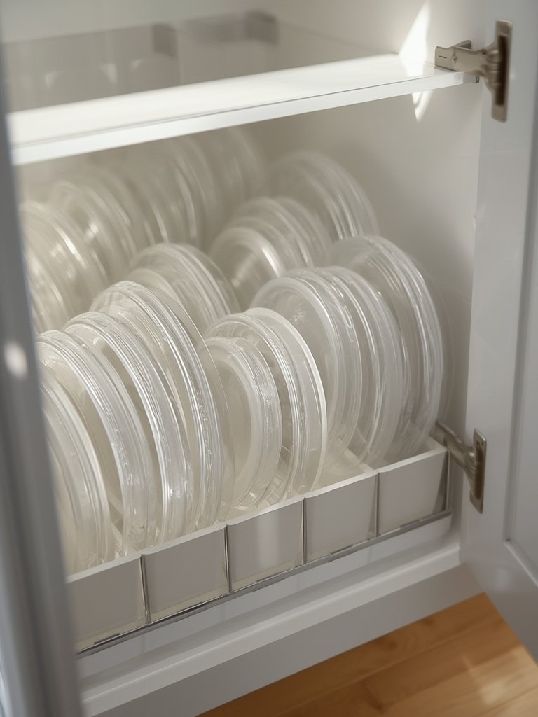 lid organizer in action