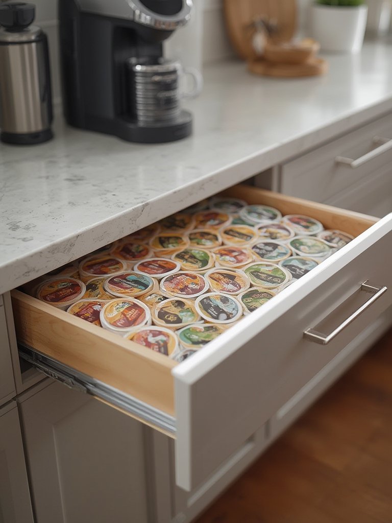 Coffee Pod Drawer: 10 Best Countertop Organization Ideas for 2026 3 coffee drawer in action